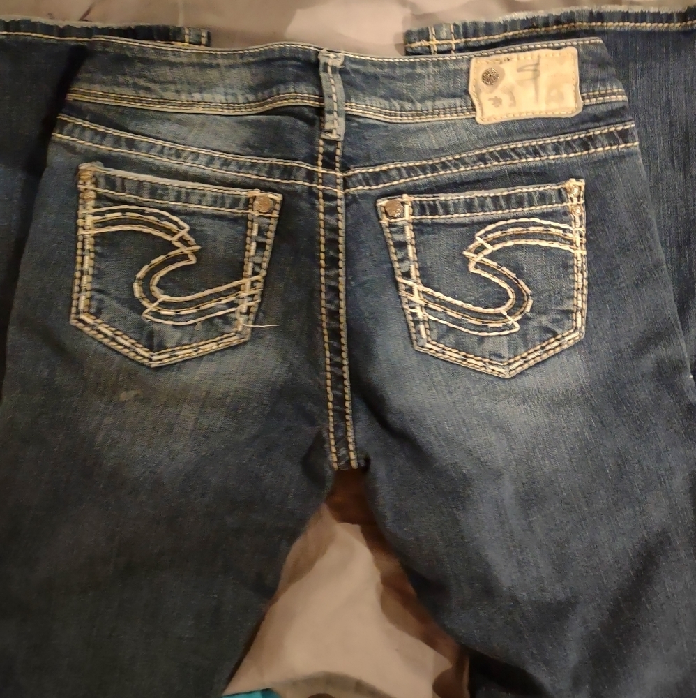 Silver jeans